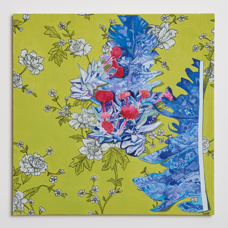 still life with wallpaper