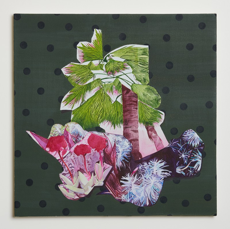 still life with polka dots